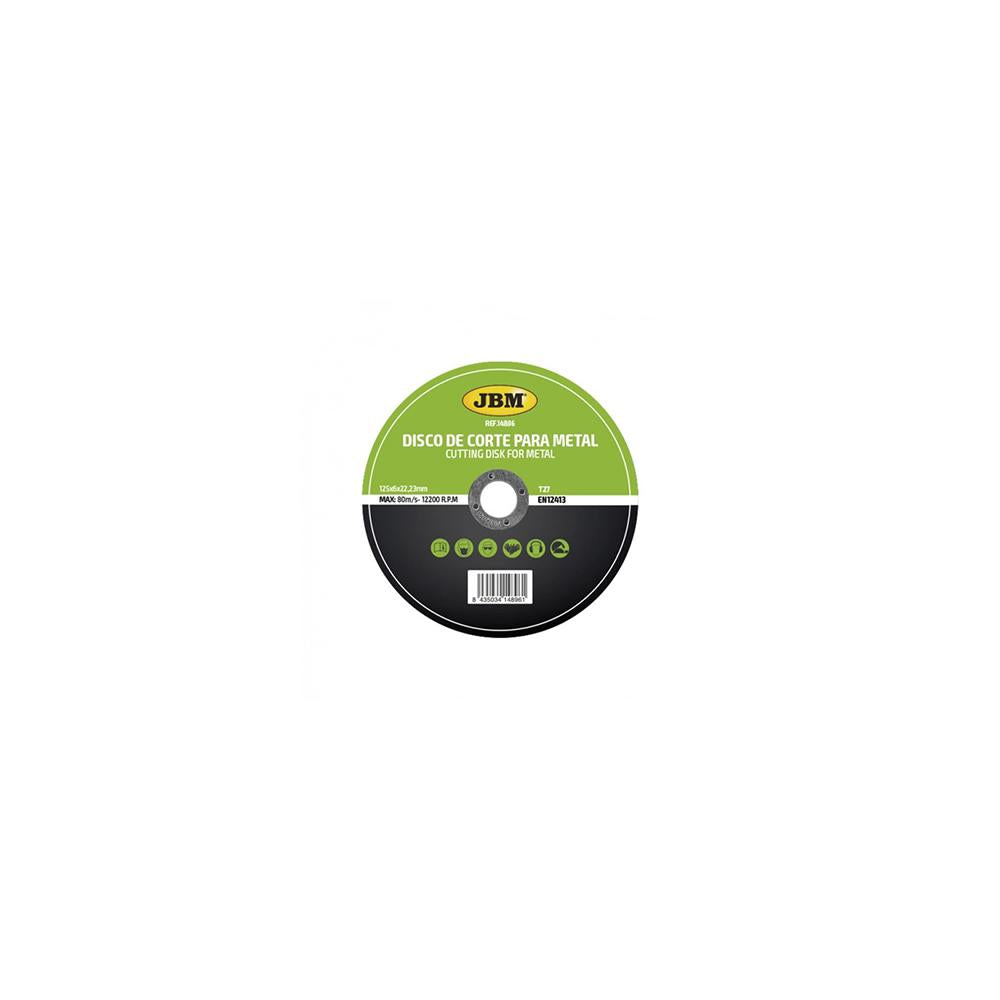 Disc de taiere debitare in metal 125 x 6 mm T27 Jbm 14896