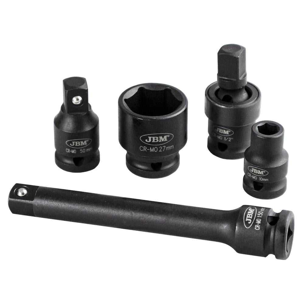 Set de 14 tubulare de impact scurte 1/2` Jbm 52345