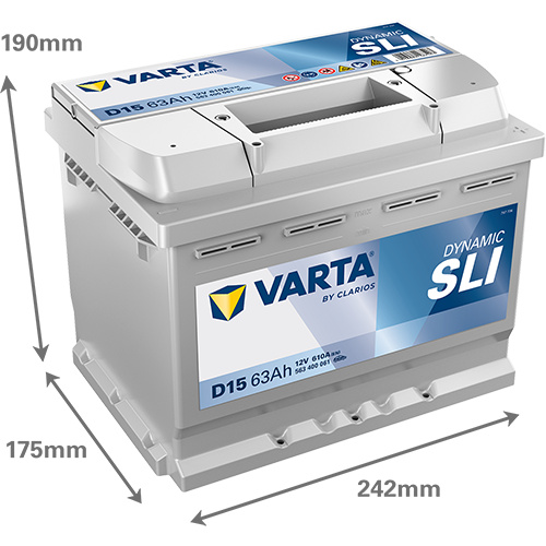 Acumulator SLI Dynamic 63 Ah Varta 563400061K262 – imagine 2