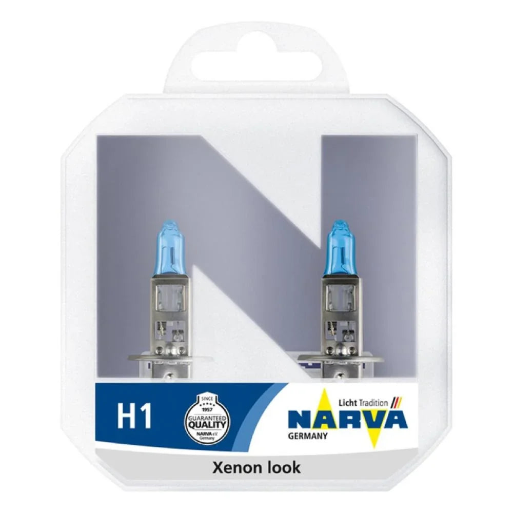 Set 2 becuri far H1 55W 12V range power white Narva 48641RPNVAS2