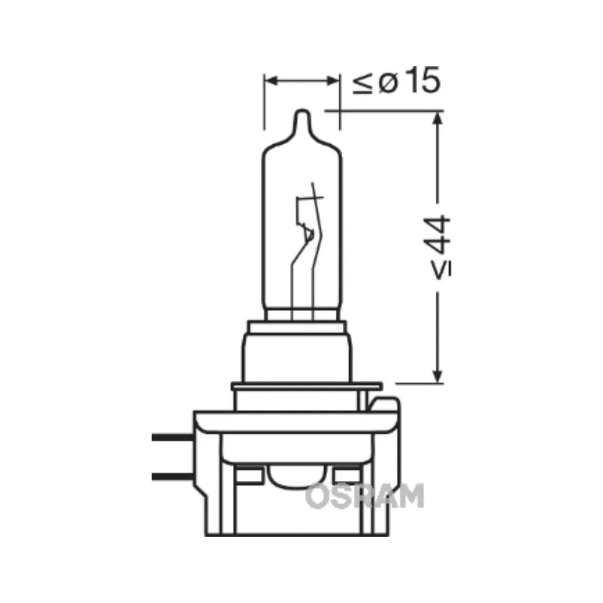 Bec auto far halogen Osram H9B Original Line 12V 65W 64243