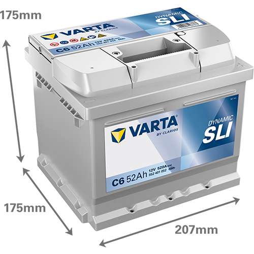 Acumulator Varta SLI Dynamic 52 Ah 552401052K262 – imagine 2
