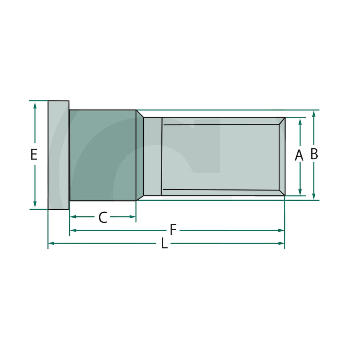 Schita dimensiuni Bolt de roata compatibil Saphir ADR 22022055