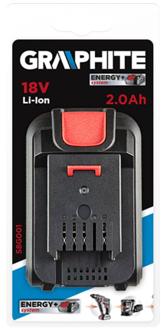 Acumulator 18V Li-Ion Graphite Energy+, 2Ah 58G001 GRAPHITE Neo Tools 58G0011 – imagine 6