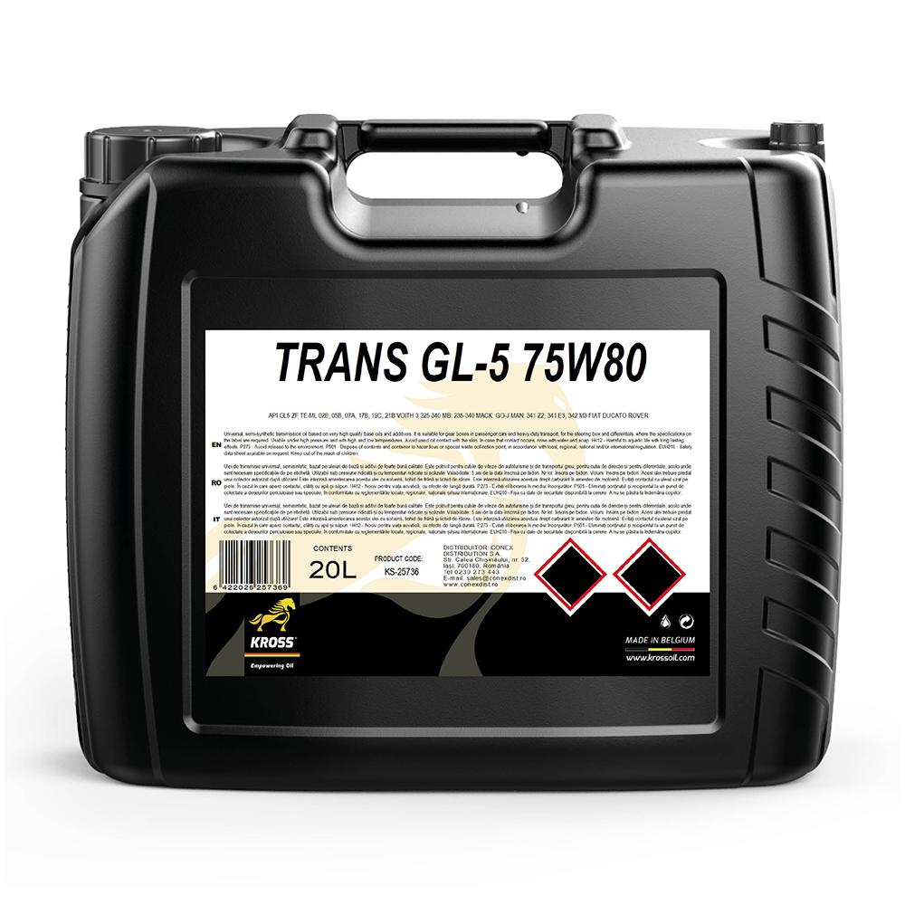 Kross trans GL-5 75W80 - 20L SN40111-KS-25736