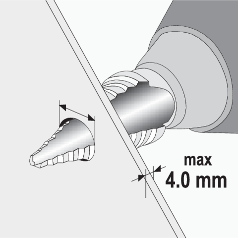 Burghiu în trepte, 4-22mm Yato YT44741 – imagine 3
