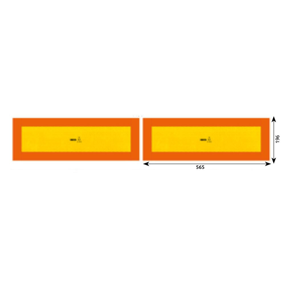 Set 2 autocolante reflectorizante 565X196 mm Hico TWY025
