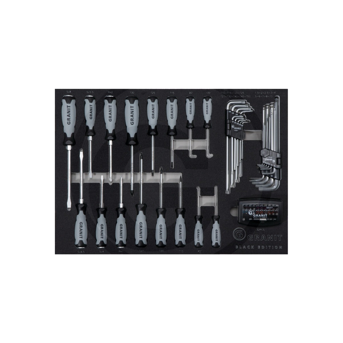 Carucior de atelier Dynamic, echipat, 197 buc 195 piese GRANIT BLACK EDITION 7301021 – imagine 7