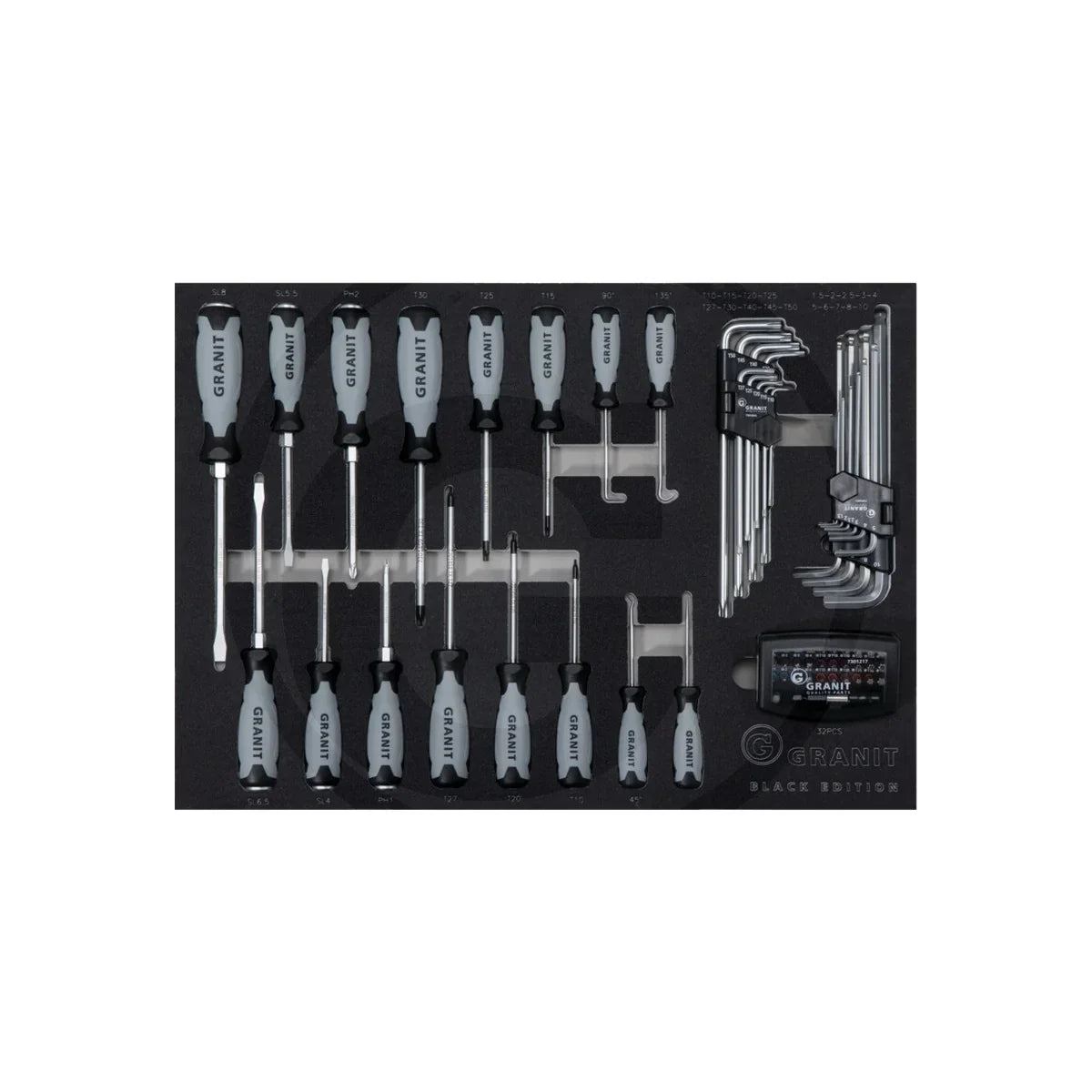 Carucior de atelier Performance, 216 buc Echipat, 214 piese GRANIT BLACK EDITION 7301023 – imagine 6