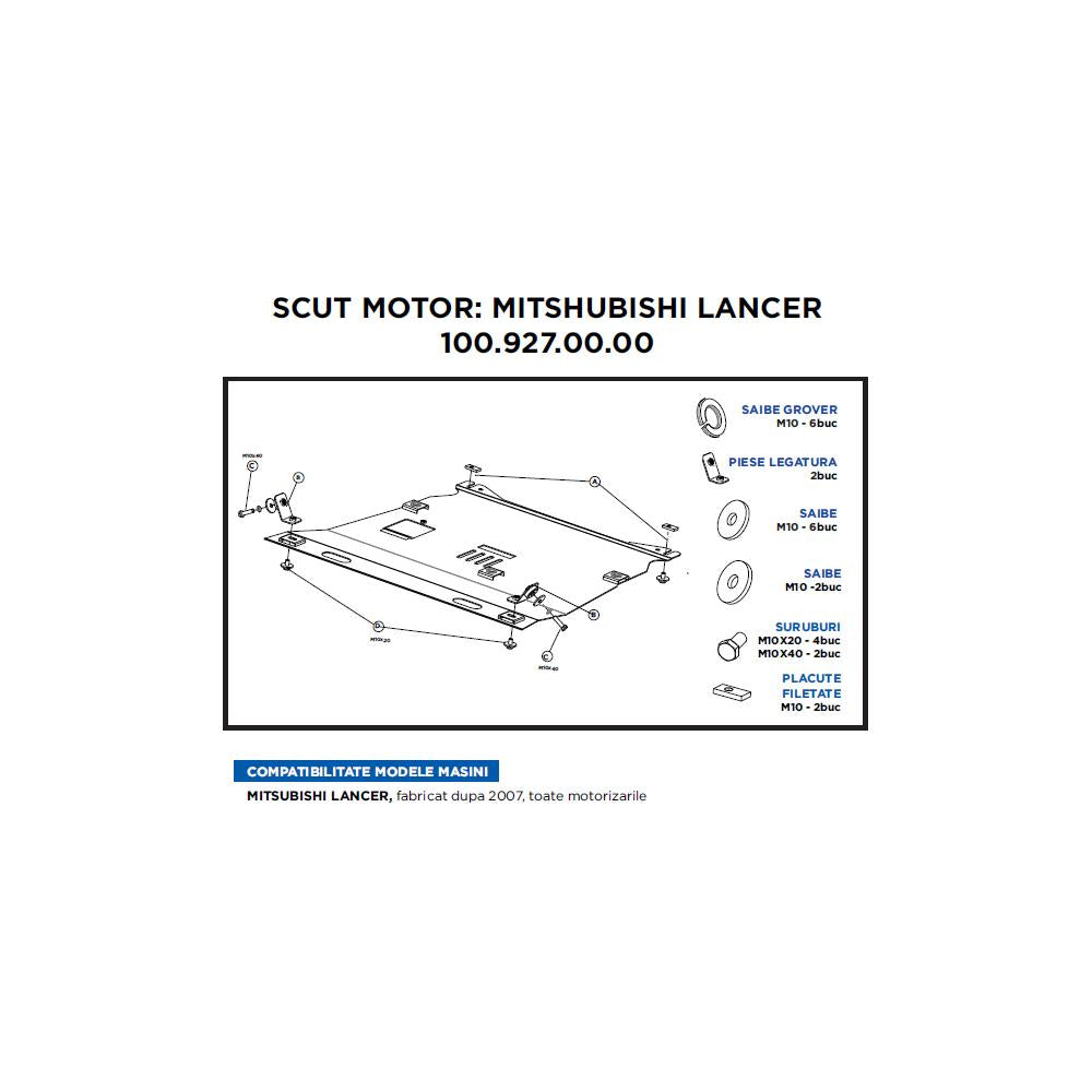 Scut motor Mitsubishi lancer Asam Automotive 100.927.00.00