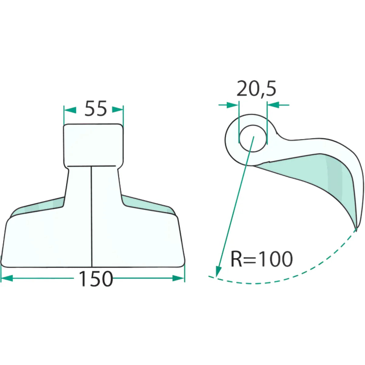 Ciocan batator universal 150 mm