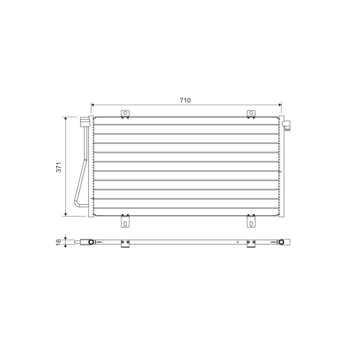Condensator climatizare Valeo 817742 – imagine 3