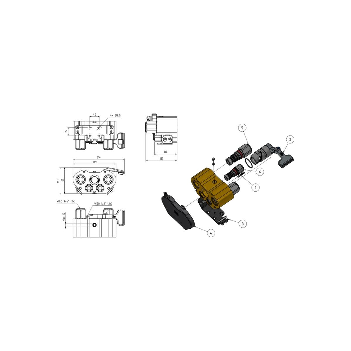 Cupla rapida hidraulica mama CEJN 109325100 – imagine 2