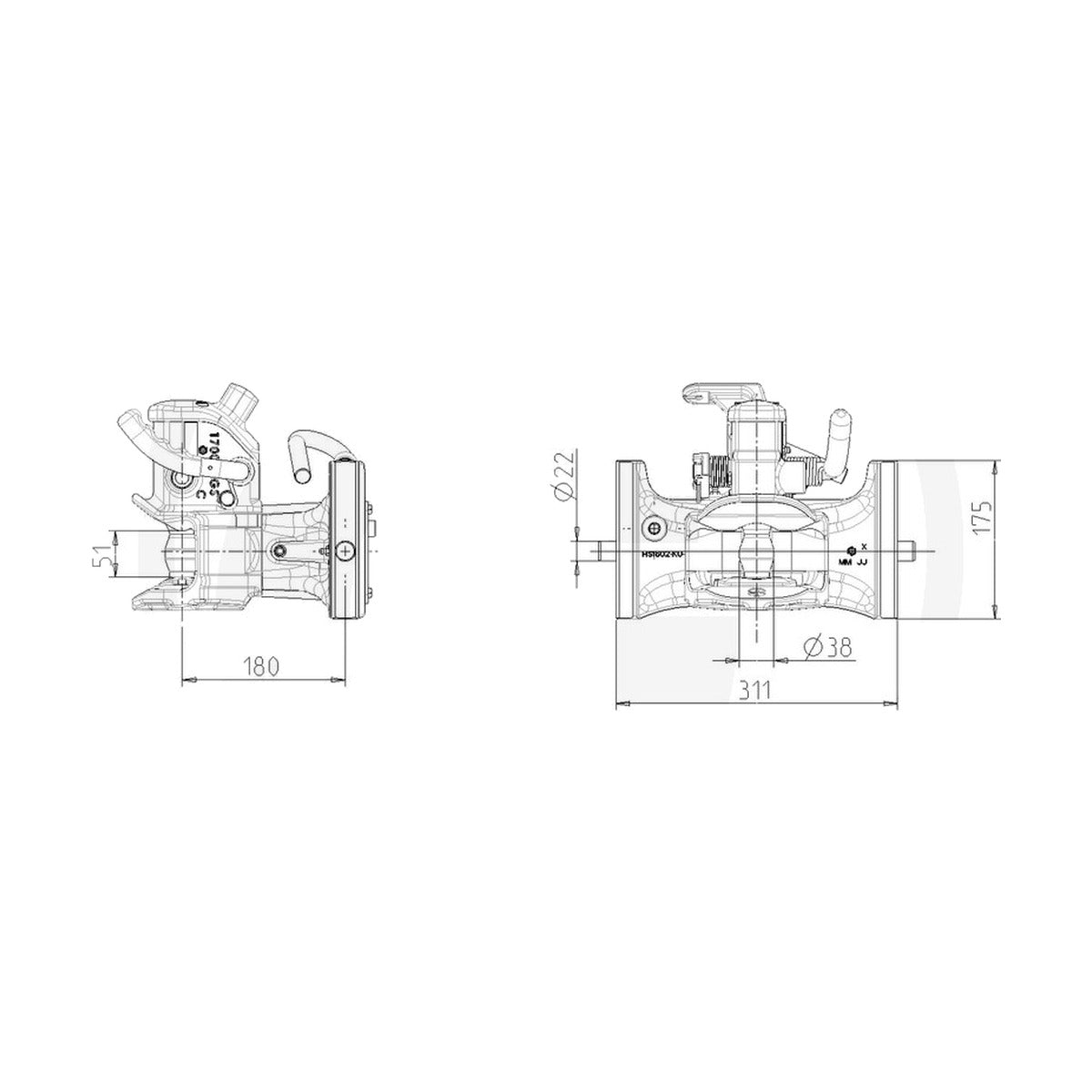 Schita dimensiuni Cupla tractare automata tractor – Cod comanda Schiebebolzensystem compatibila Fendt SAUERMANN 711160011