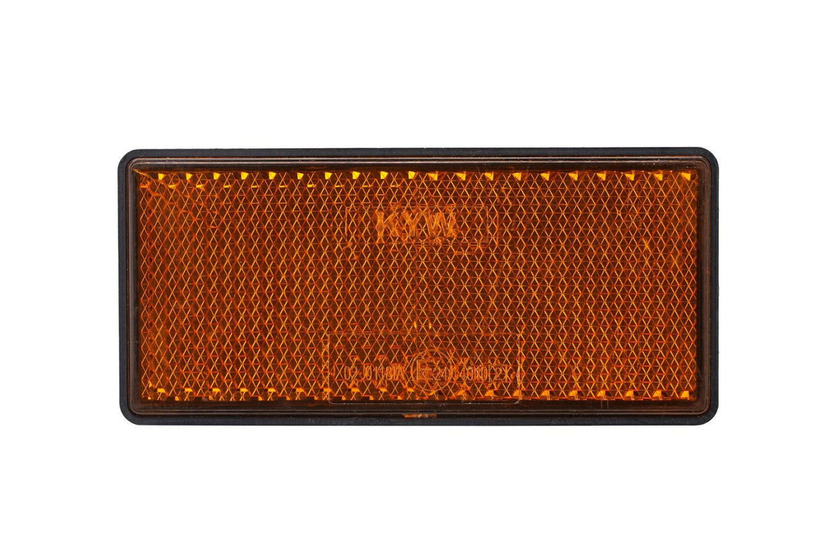 Catadioptru dreptunghiular autoadeziv 86x40 mm Galben Runkit RKDI02
