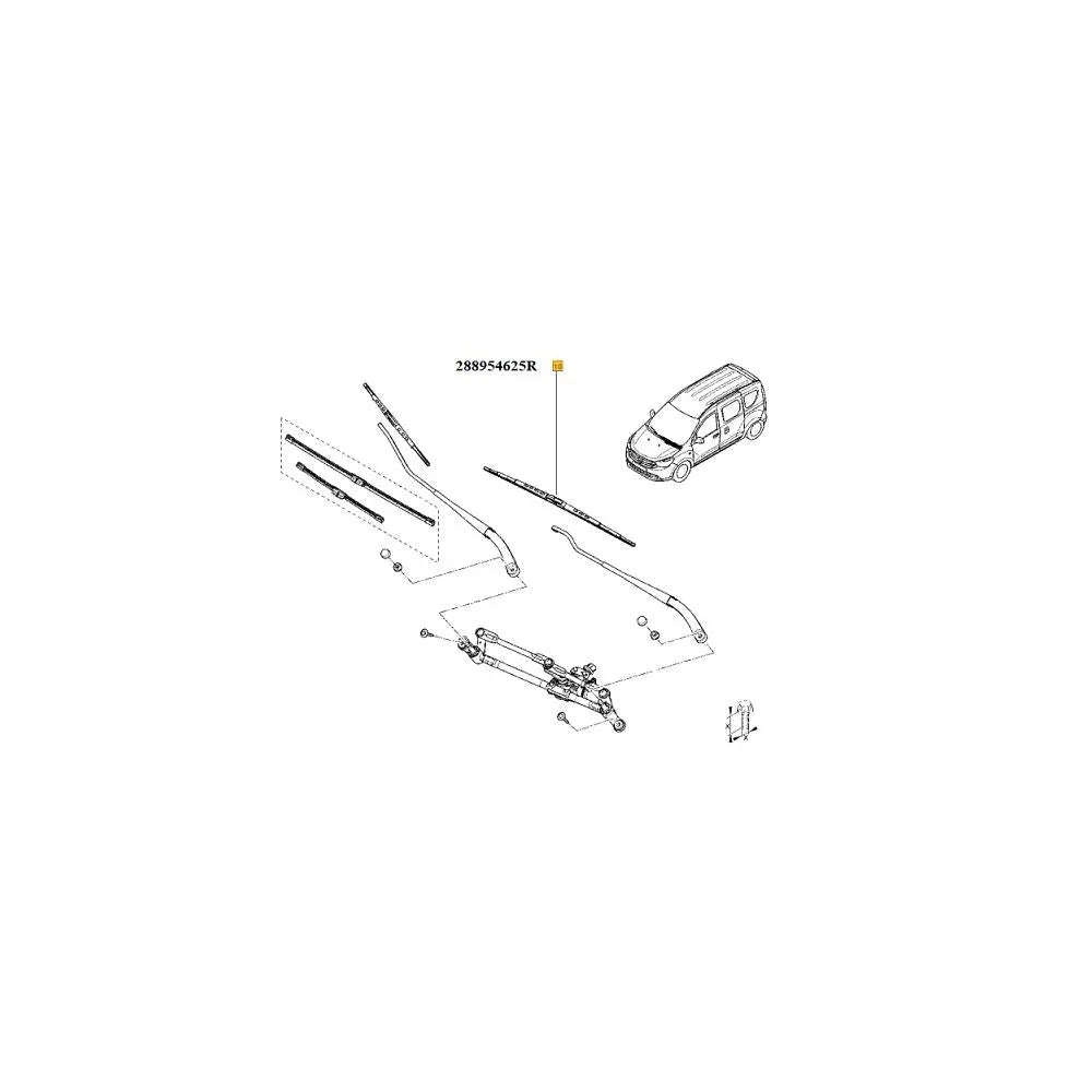 Stergator parbriz 550 mm stanga Renault 288954625R