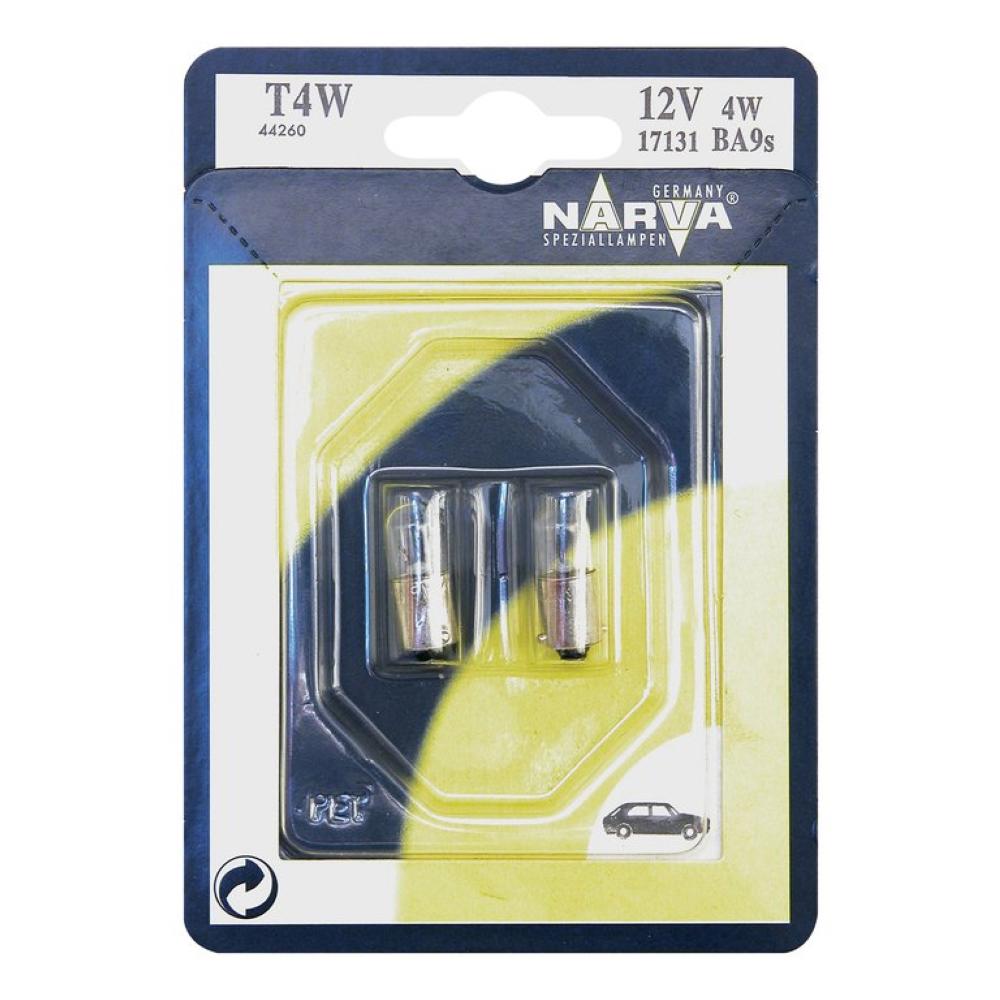 Set 2 becuri T4W 12V blister Narva 17131NVAB2