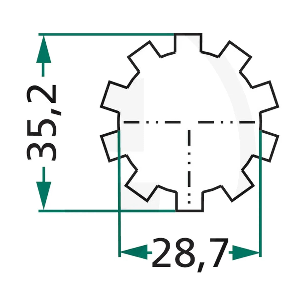 Schita dimensiuni Disc de ambreiaj 340 compatibil Belarus GRANIT 700701601130