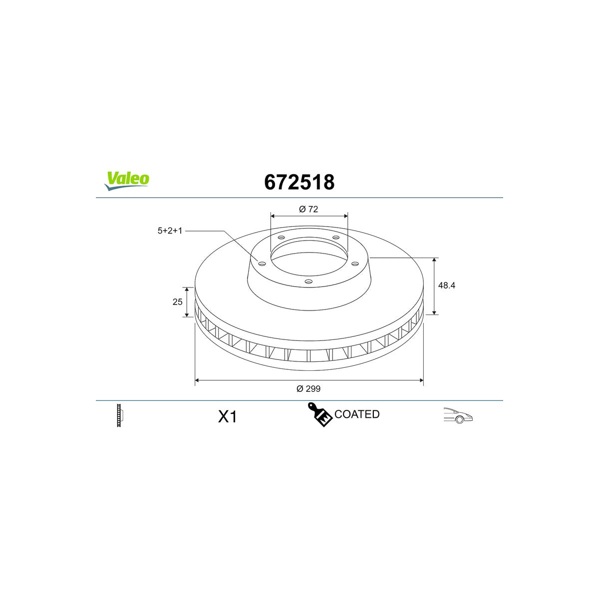 Disc frana Valeo 672518