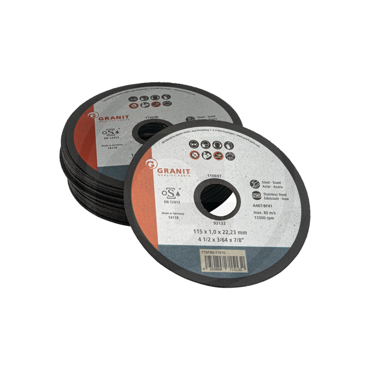 Disc taiere otel subtire GRANIT 775F80-11510