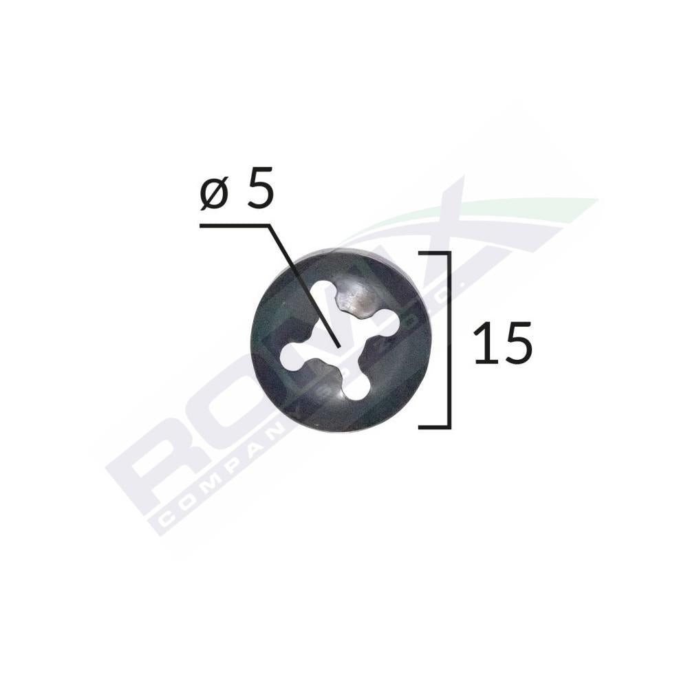Saiba fixare tapiterie universal - negru - 15MM set 25 buc Romix 16023