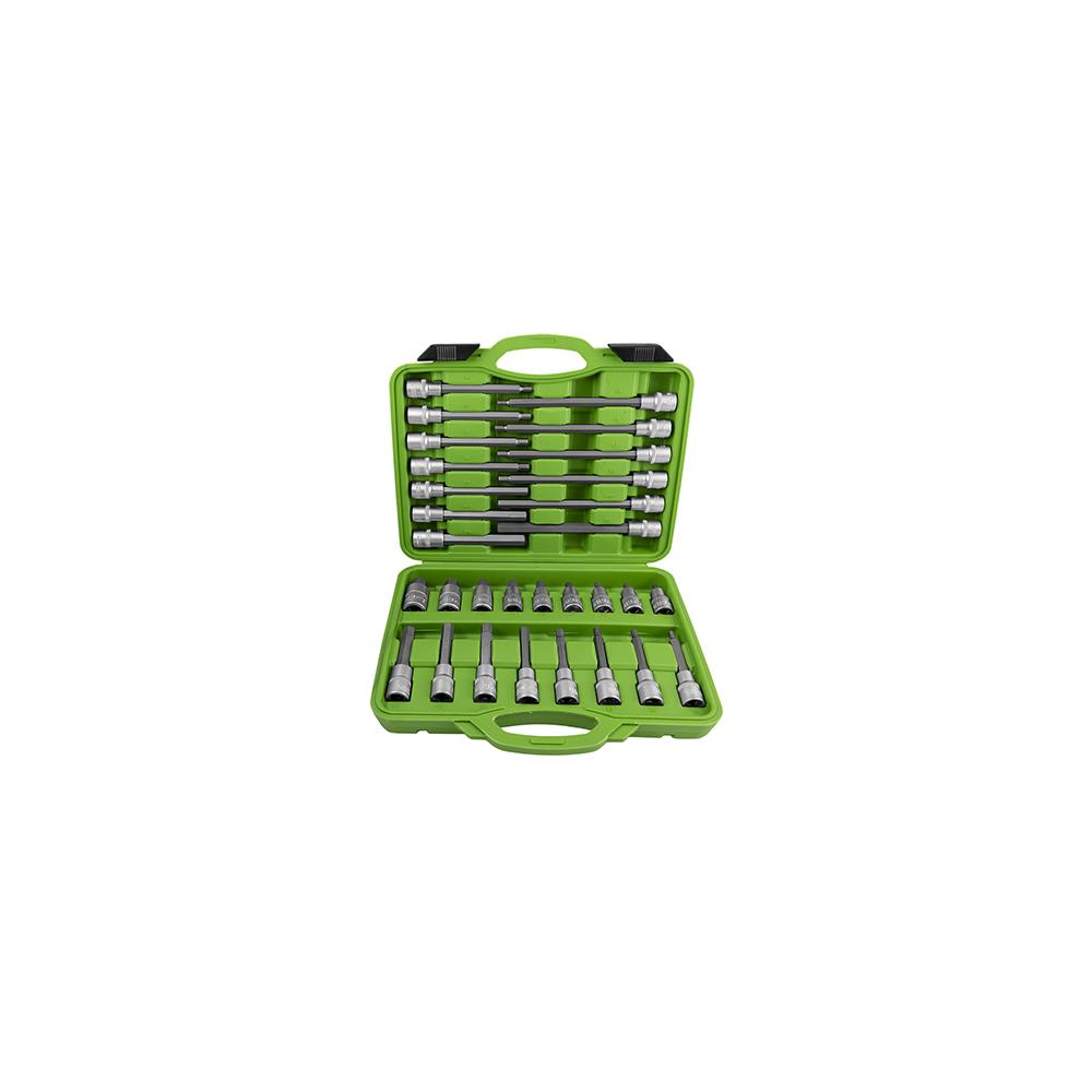Trusa capete tubulare hexagonale pentru suruburi cu 30 piese Jbm 52604