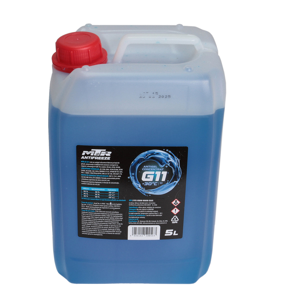 Antigel diluat MTR G11 (-35°C) 5L 801618