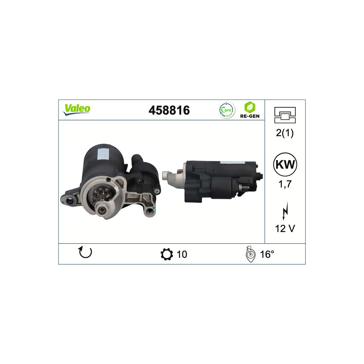 Electromotor Valeo 458816