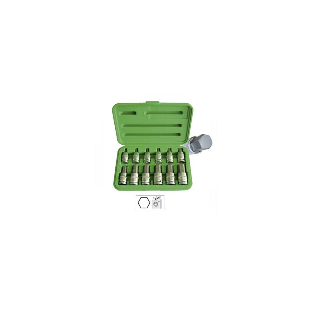 Set de 12 piese 1/2` imbusuri hex. Jbm 51260