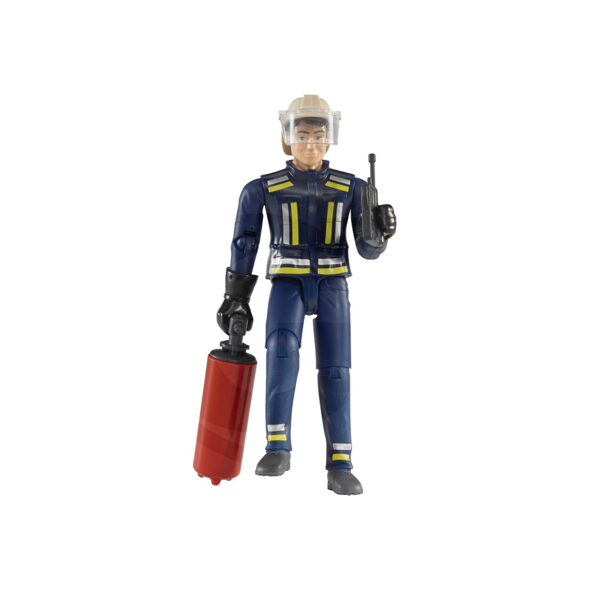 Figurina pompier cu extinctor si accesorii, scara 1:16 Bruder 60100
