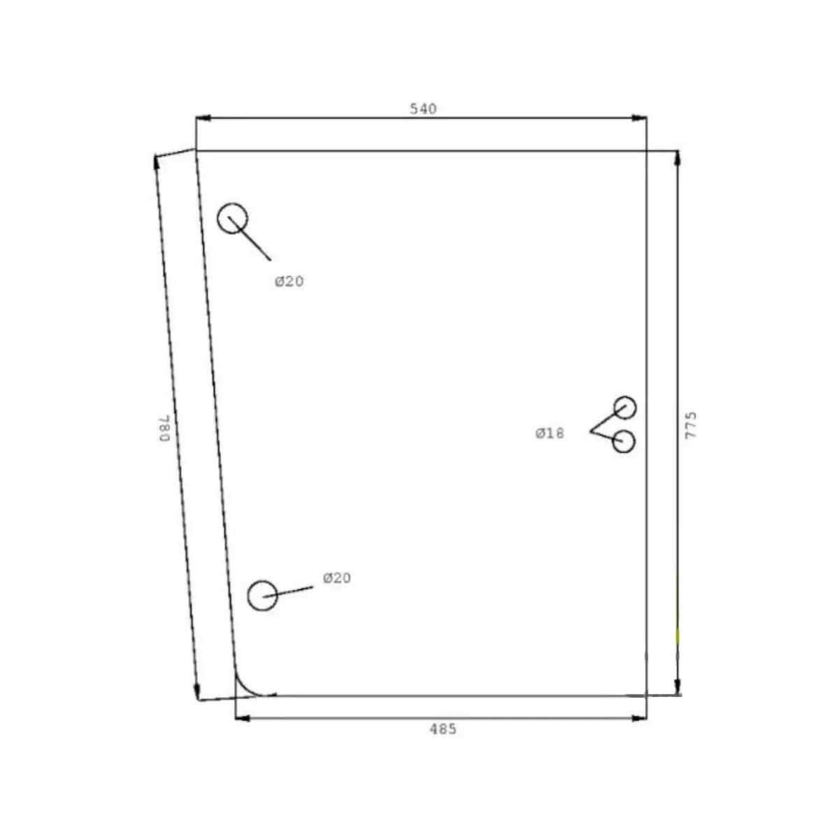 Geam lateral stanga sau dreapta spate 0.007.5106.0/10
