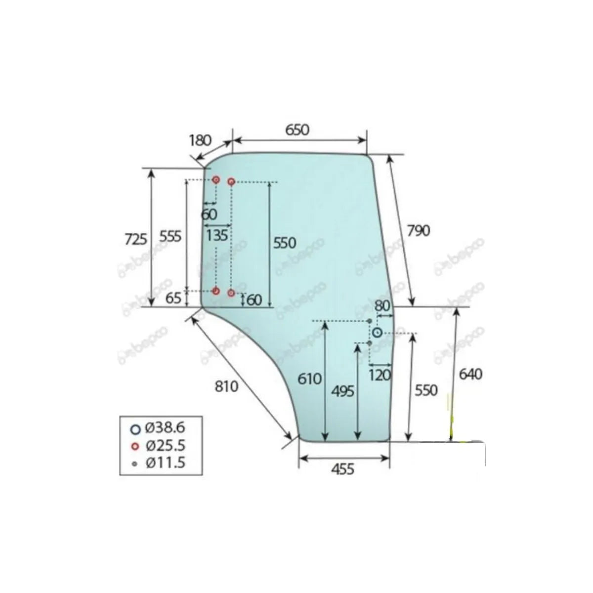 Geam usa dreapta Deutz-Fahr