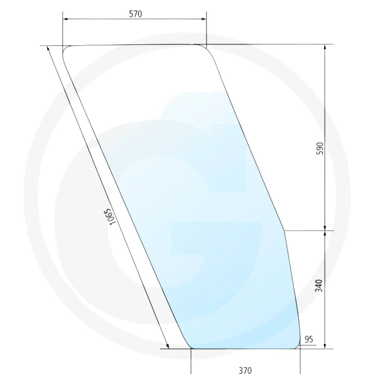 Geam usa dreapta Fiat