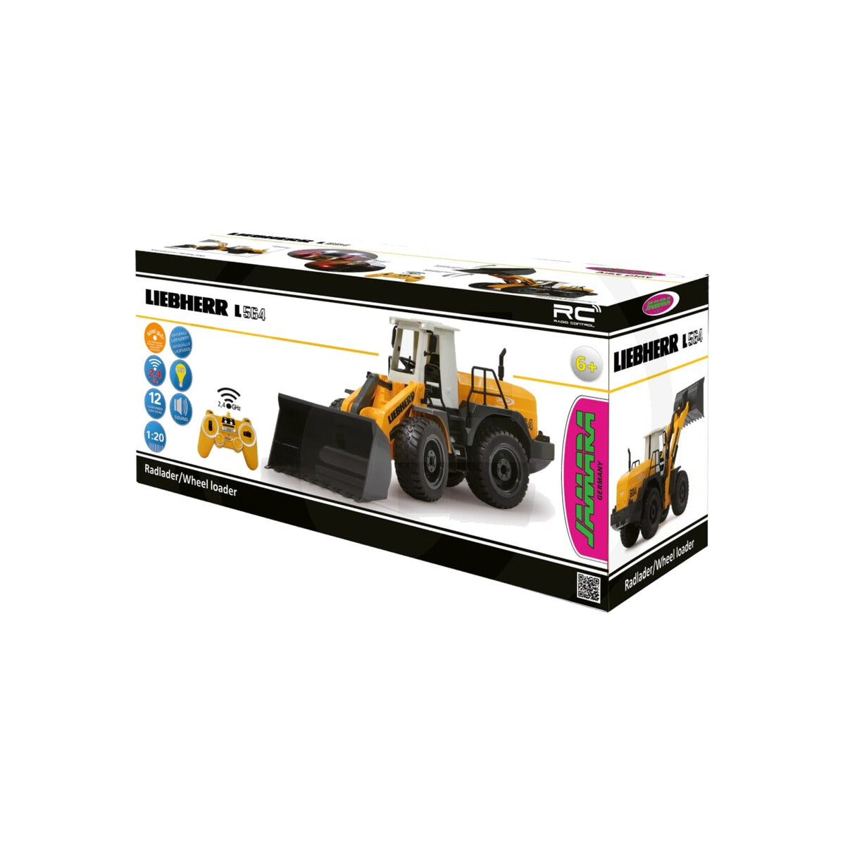 Incarcator frontal pe roti telecomandat Liebherr 564 2,4 GHz, scara 1:20 Jamara 37084662 – imagine 2