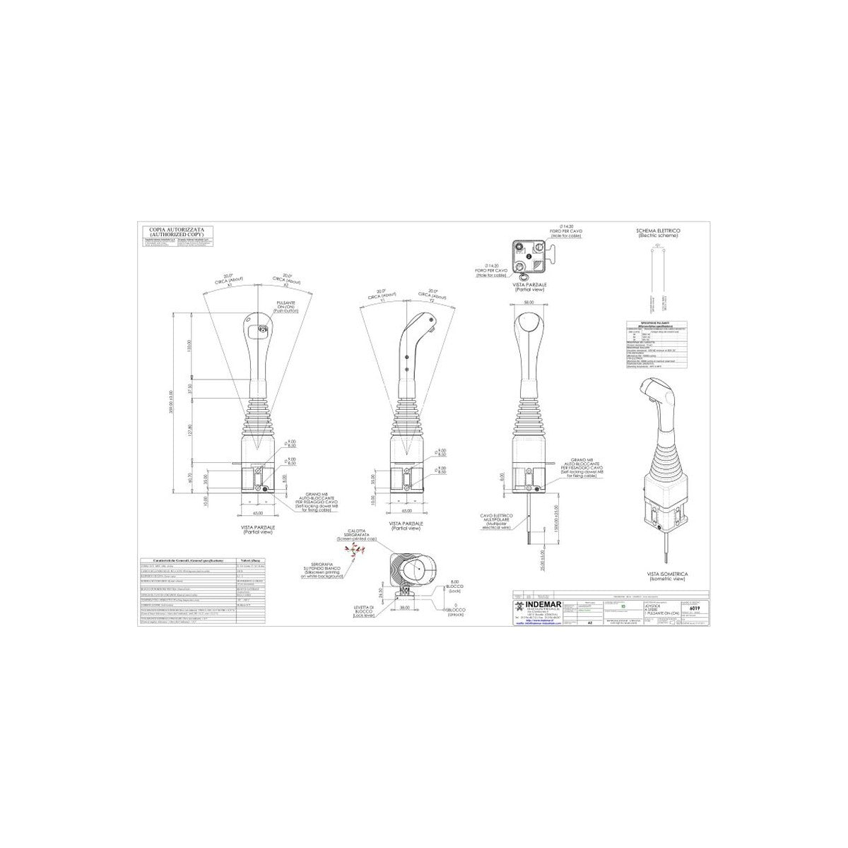 Joystick distribuitor hidraulic INDEMAR ID-6019 – imagine 2