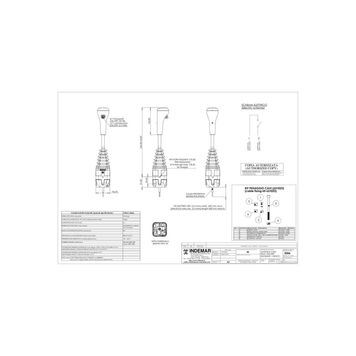 Joystick distribuitor hidraulic INDEMAR ID-3356 – imagine 2