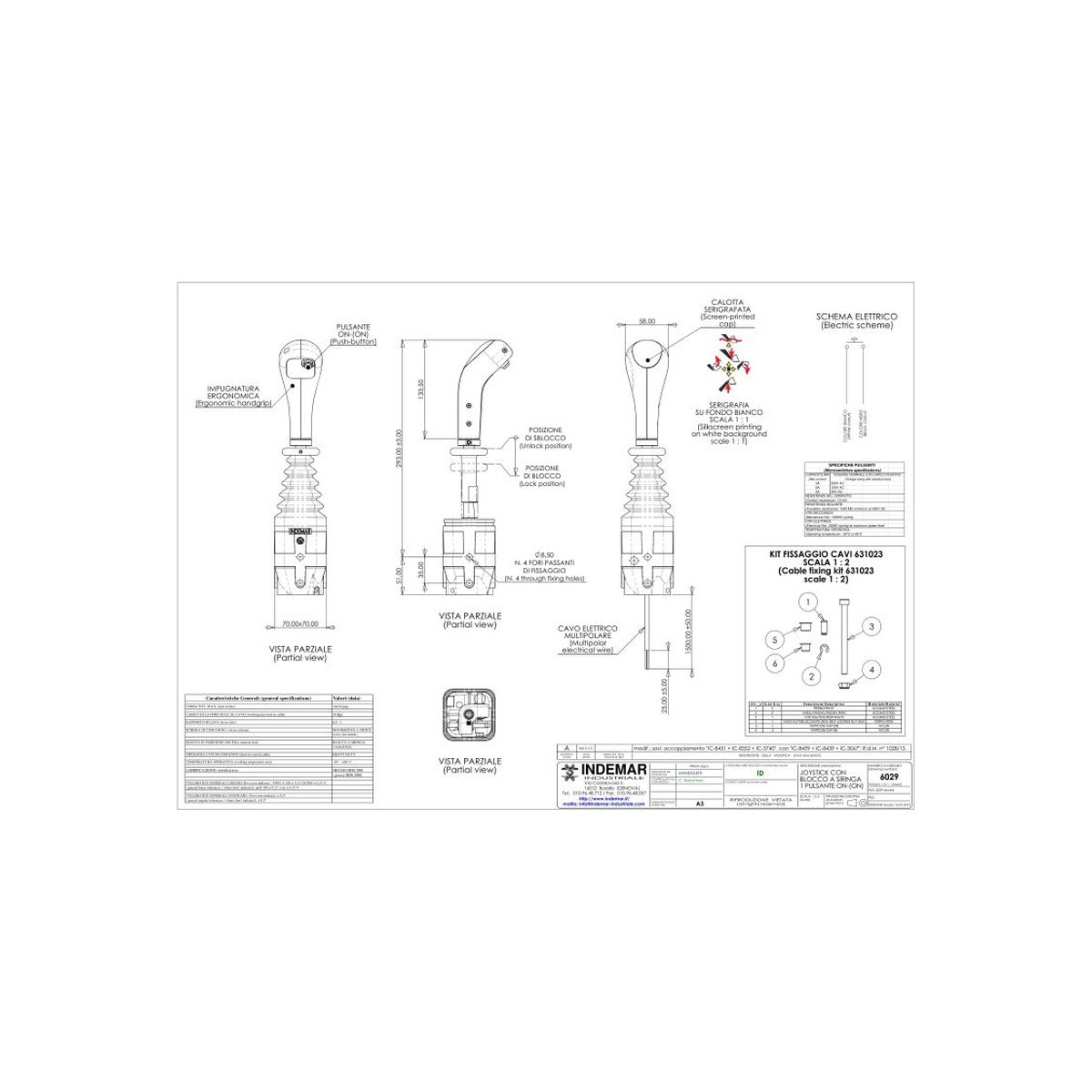 Joystick distribuitor hidraulic INDEMAR ID-6029 – imagine 2