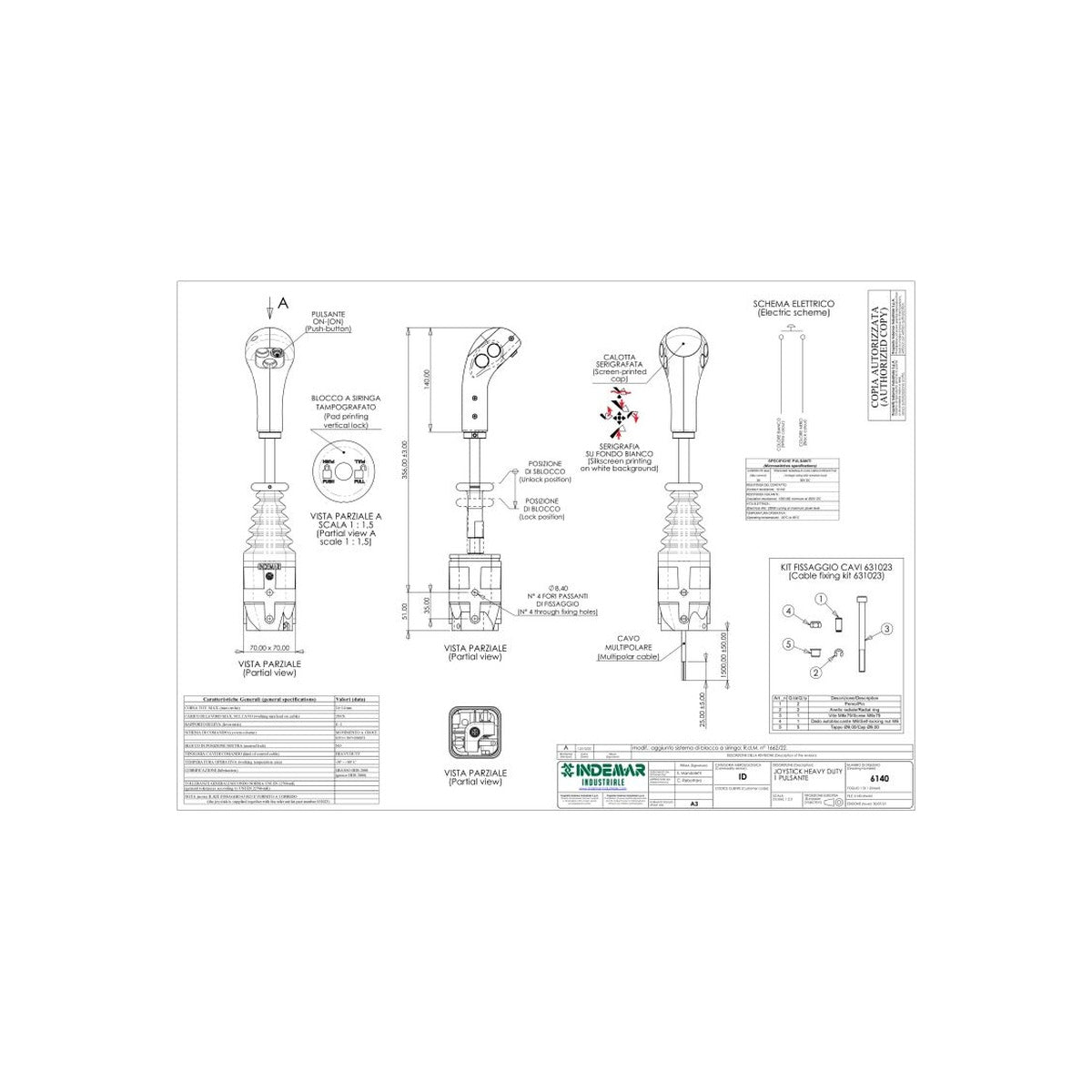 Joystick distribuitor hidraulic INDEMAR ID-6140 – imagine 2