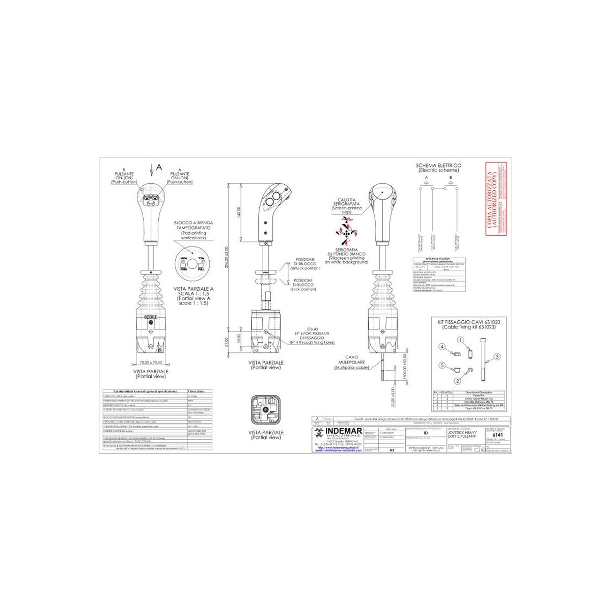 Joystick distribuitor hidraulic INDEMAR ID-6141 – imagine 2