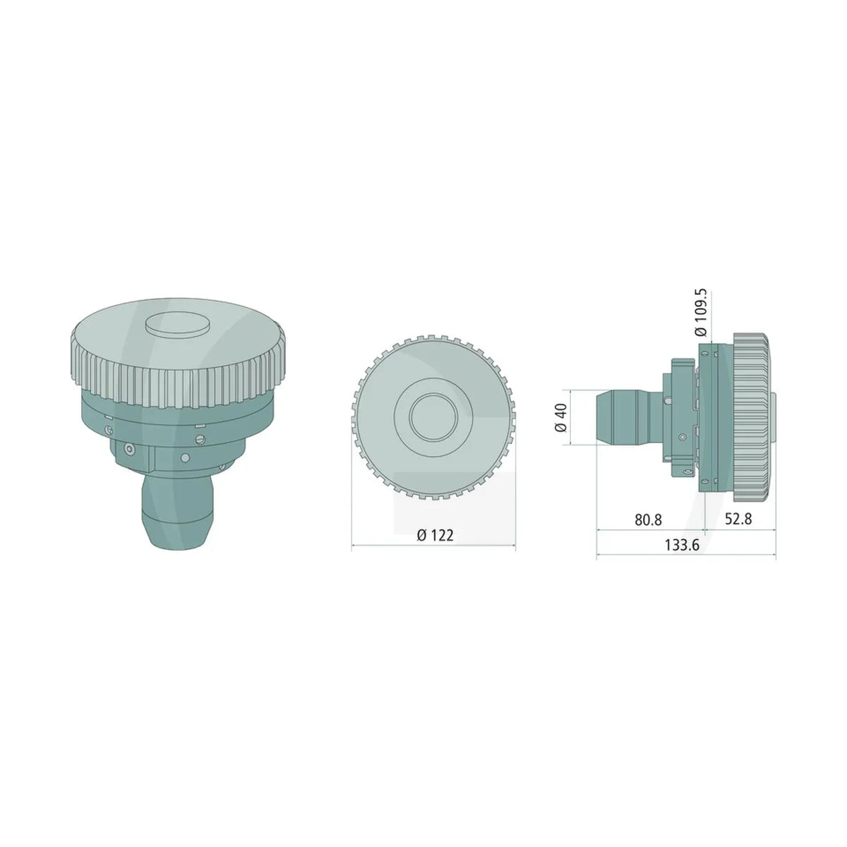 Schita dimensiuni KOCKON M2 105 XL PL-CAP GRANIT 374824512016