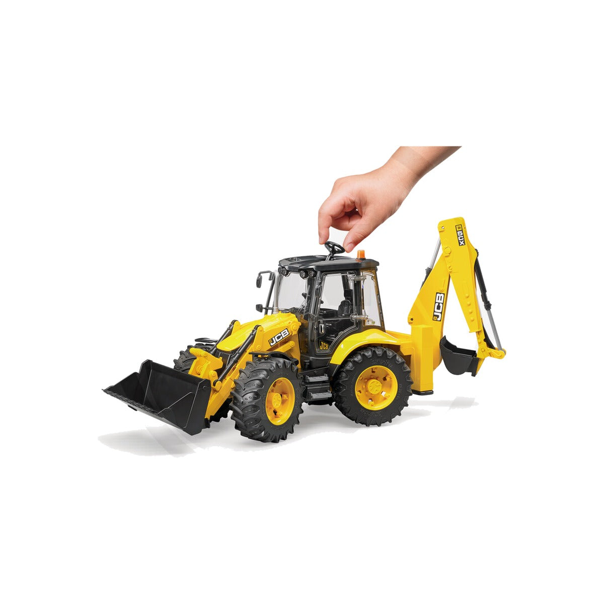 Macheta buldoexcavator JCB 5CX eco, scara 1:16 Bruder 02454 – imagine 4