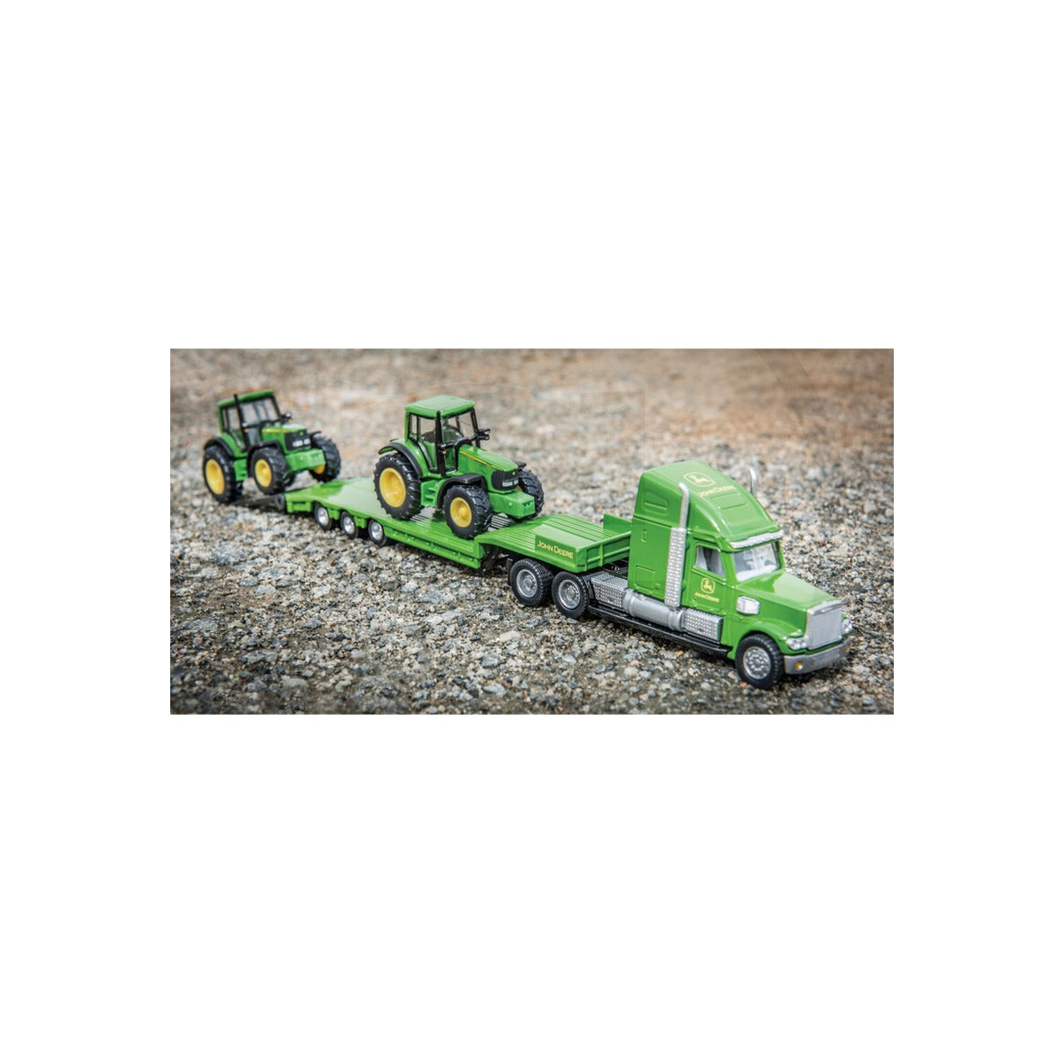 Macheta camion transportor cu 2 tractoare John Deere, scara 1:87 Siku 1837 – imagine 2