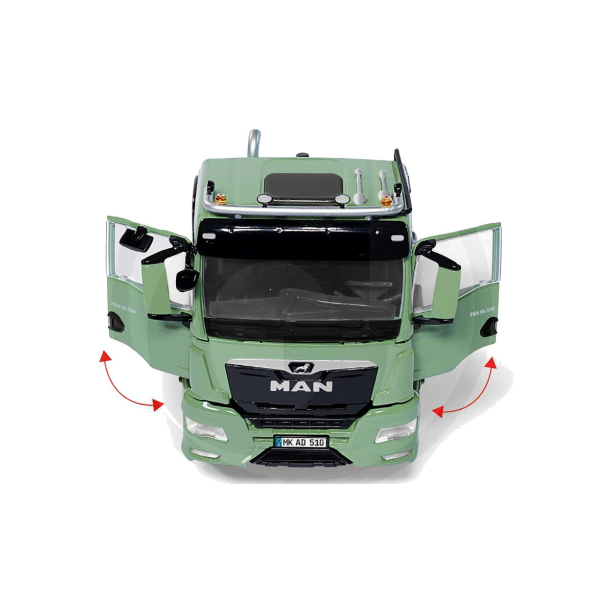 Macheta cap tractor MAN TGS, scara 1:32 Wiking 11674956 – imagine 2