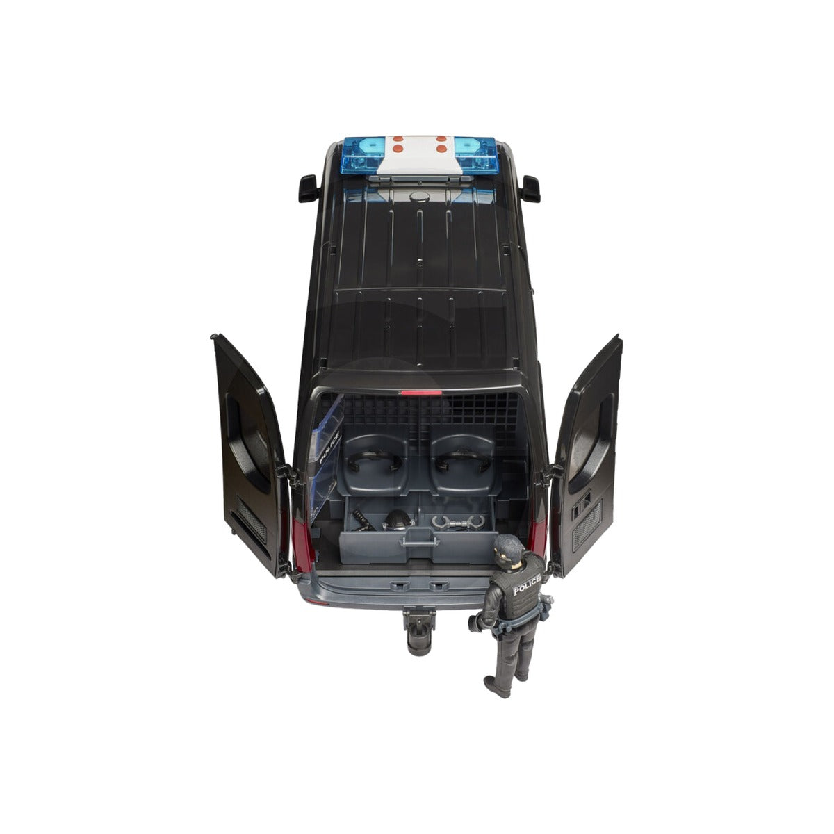 Macheta duba de politie MB Sprinter Special Forces, scara 1:16 Bruder 46557413 – imagine 3