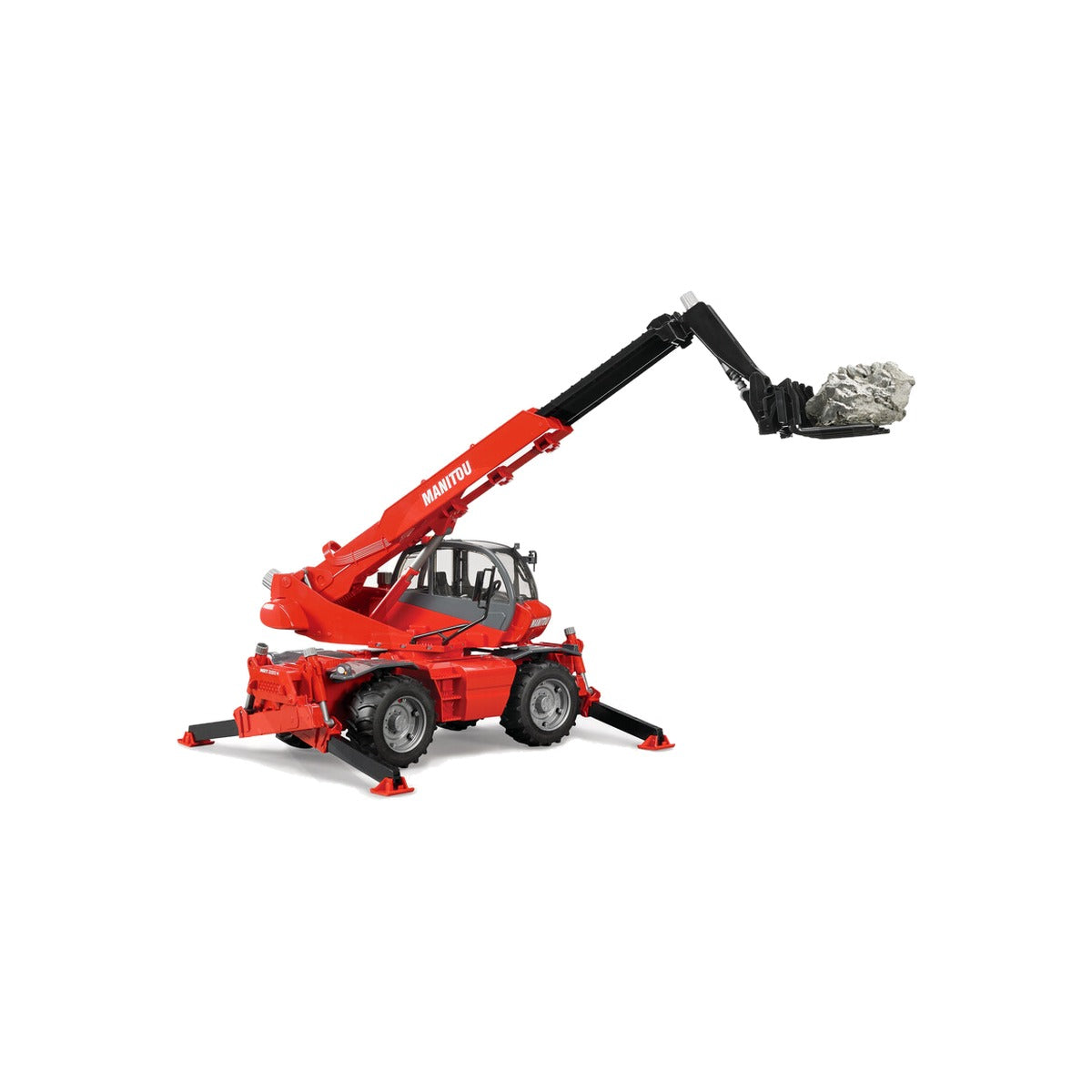 Macheta incarcator telescopic cu accesorii, scara 1:16 Bruder 02129 – imagine 4