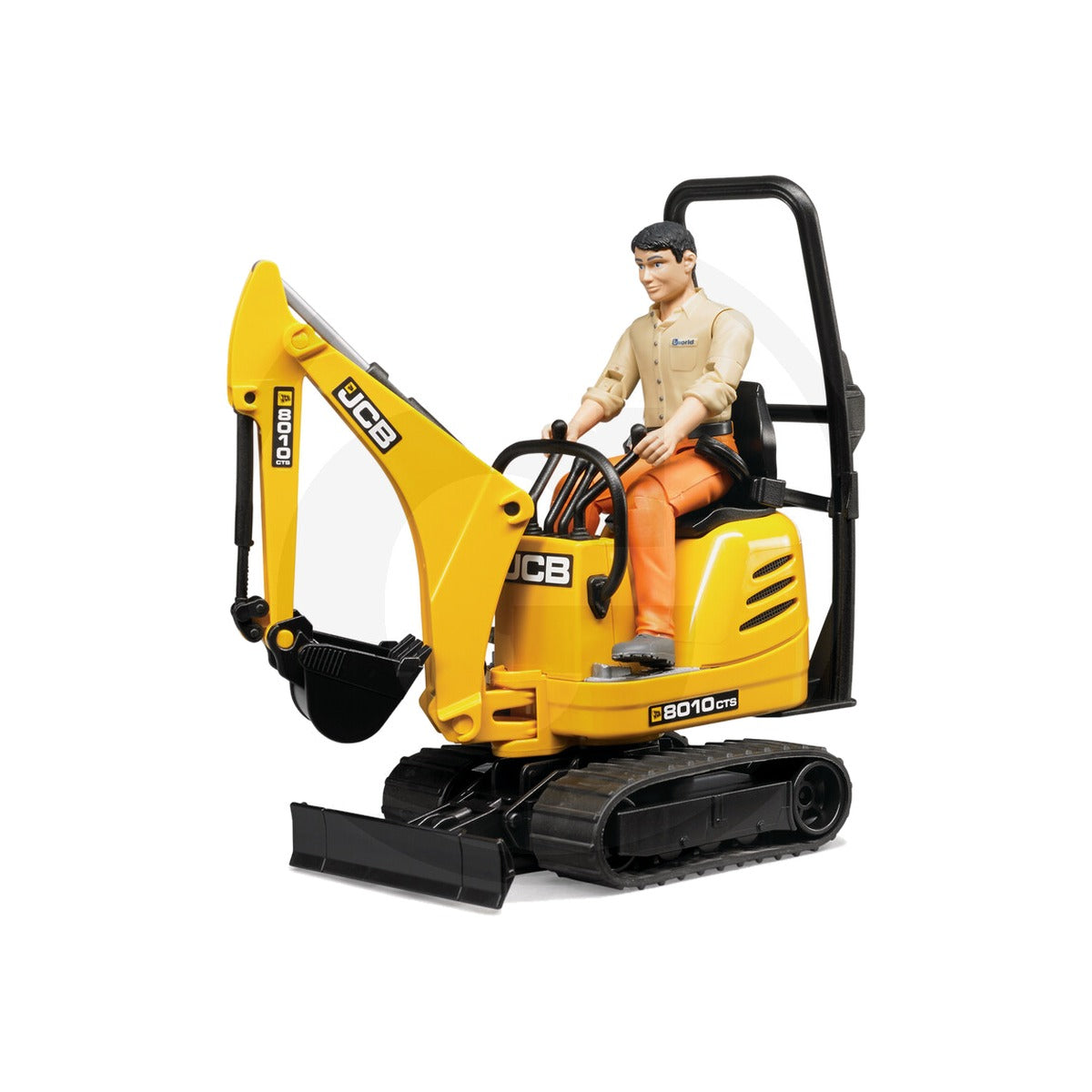 Macheta miniexcavator cu muncitor, scara 1:16 Bruder 62002 – imagine 2