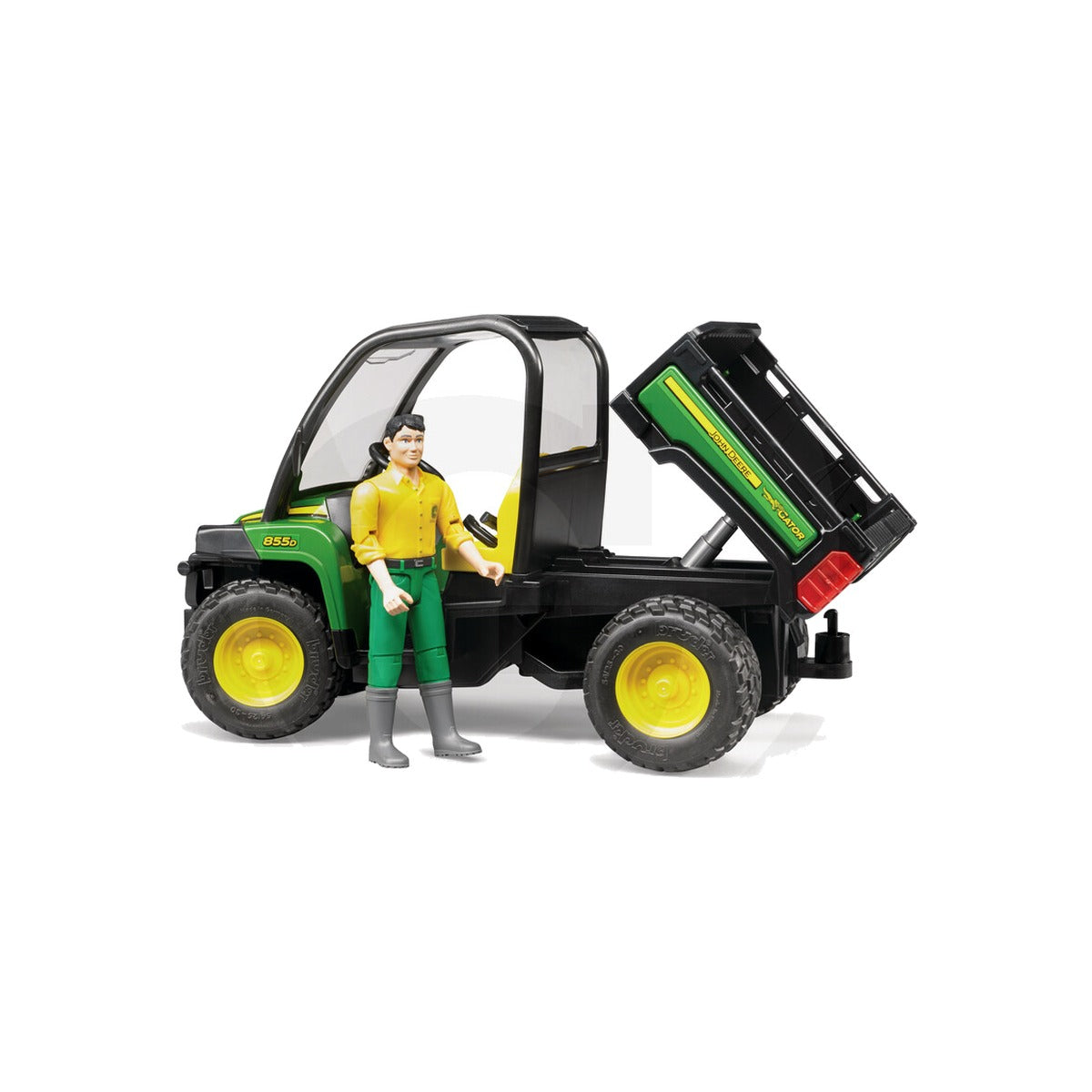 Macheta utilitara John Deere Gator XUV 855D cu sofer, scara 1:16 Bruder 02490 – imagine 2
