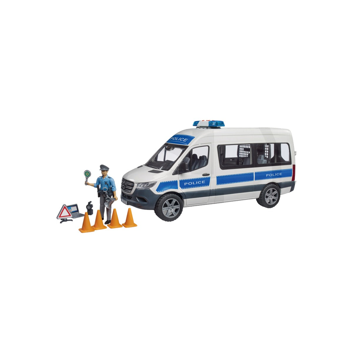 Macheta vehicul de urgenta MB Sprinter cu ofiter, scara 1:16 Bruder 02683