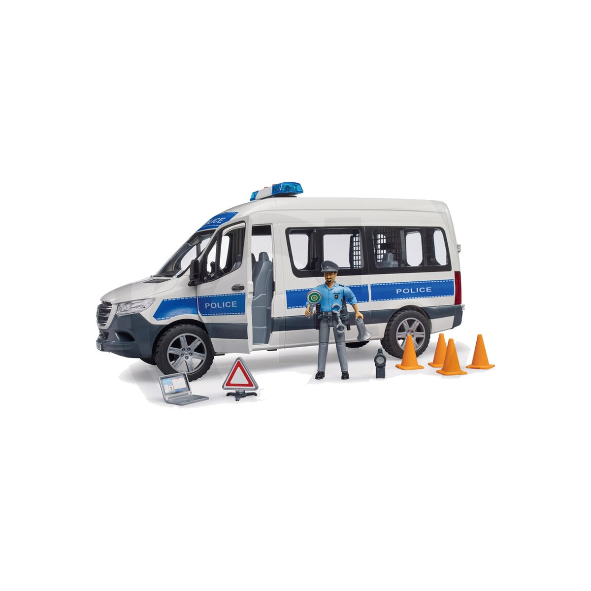 Macheta vehicul de urgenta MB Sprinter cu ofiter, scara 1:16 Bruder 02683 – imagine 2