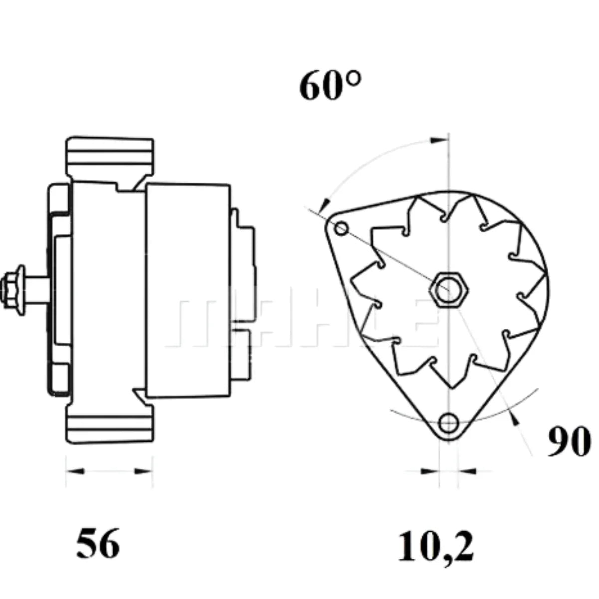 MAHLE Alternator 14V / 120A